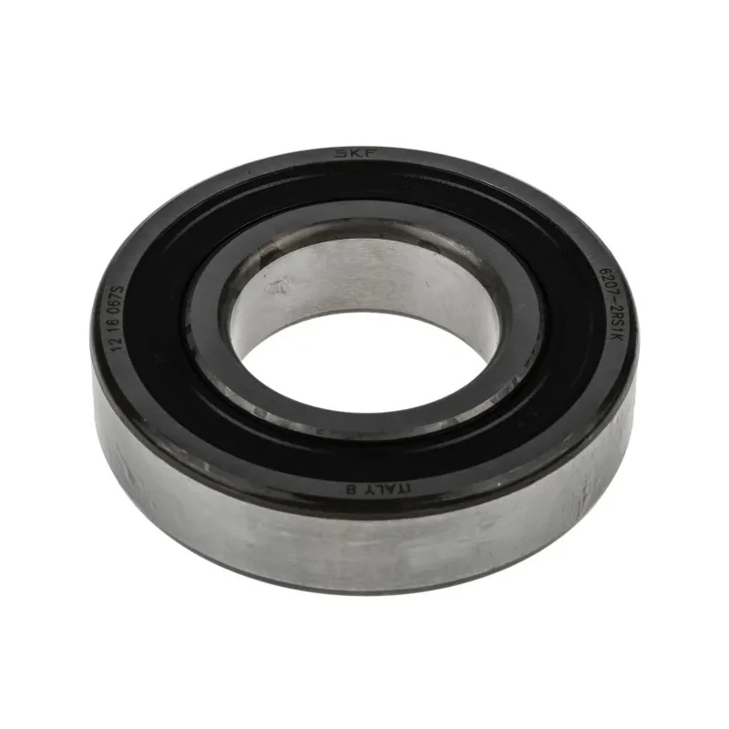 SKF Single Row Deep Groove Ball Bearing 35 mm ID, 72 mm OD, 17 mm Width, Sealed, Steel Balls 6207-2RS1K