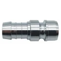RS PRO Hose Connector 11 mm ID Chrome Plated Brass Body, 35 Bar Pressure, -40°C to 105°C 234-9570