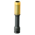 Facom 19 mm 1/2 in Drive 6 Point Impact Socket Chrome Molybdenum Steel Teflon Finish 150mm Length NSI.19EL