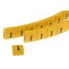 HellermannTyton Ovalgrip Slide-On Cable Marker, Black Legend "1", Yellow Marker, Polyolefin, 1.7 to 3.6 mm Cable 901-10134