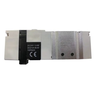 RS PRO Pneumatic Solenoid Valve 5/2 Solenoid/Spring 24V 0.8W Manifold Mount 8 bar 235-1282