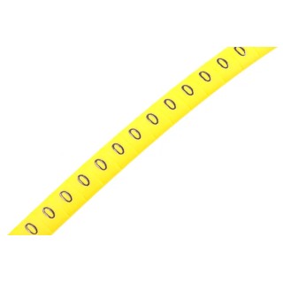 HellermannTyton Ovalgrip Slide-On Pre-Printed Cable Marker Black Legend Yellow Marker 3.6mm Max Cable, 1.7mm Min 901-10133