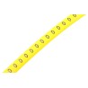 HellermannTyton Ovalgrip Slide-On Pre-Printed Cable Marker Black Legend Yellow Marker 3.6mm Max Cable, 1.7mm Min 901-10133