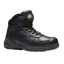 V12 Footwear Black Composite Toe Capped Men's Safety Boots, Size EU 42, Heat Resistant, SRC Slip Resistance, Rubber V1920-08
