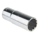 Facom 1/2 in Drive 22 mm 12 Point Square Chrome Vanadium Steel Socket S.22LA