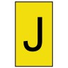 HellermannTyton Ovalgrip Slide-On Cable Marker, Black, Pre-printed "J", Fits Cable Diameter 1.7 mm to 3.6 mm 901-10154