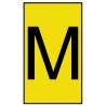 HellermannTyton Ovalgrip Slide-On Cable Marker Pre-Printed 'M' Black Legend Yellow Marker for 1.7 mm to 3.6 mm 901-10157
