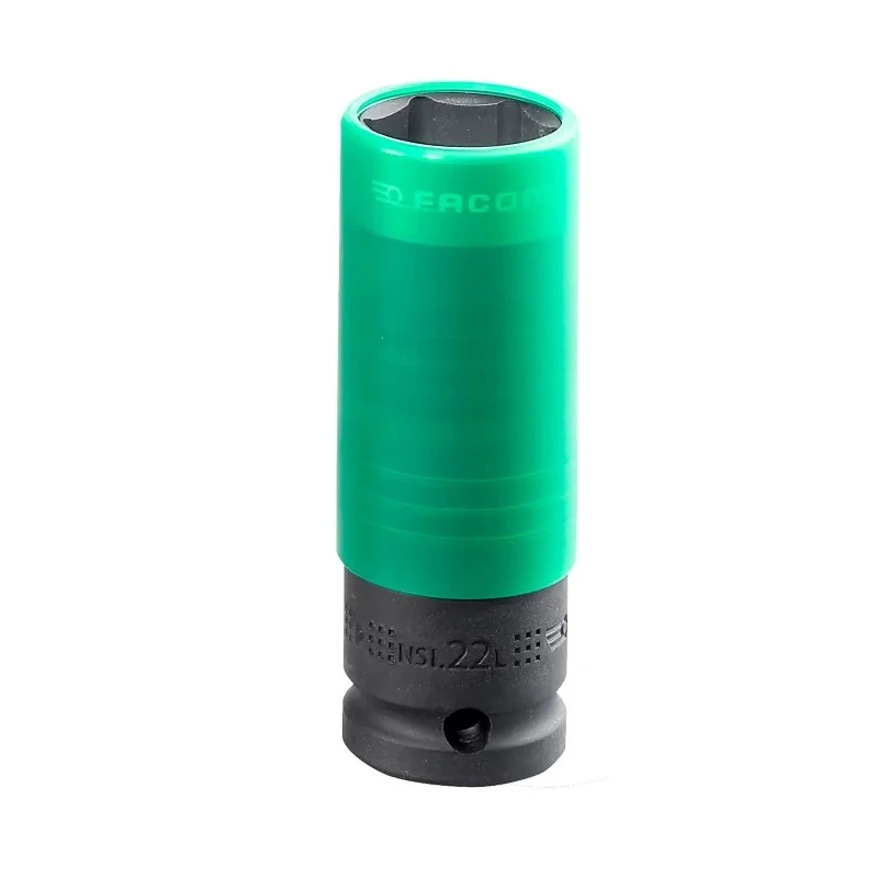 Facom 22 mm 6 Point 1/2 in Drive Impact Socket, 210mm Length NSI.22L