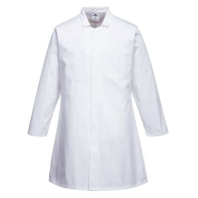 Portwest Durable Work Jacket White XL Men Outer 35% Cotton 65% Polyester Lining Cotton Polyester 2202WHRXL