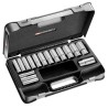 Facom 16-Piece 1/2 in 6 Point Long Reach Socket Set Chrome Vanadium Steel S.405AE