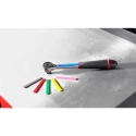 Facom 12.7 mm Ratchet with Bi-Material Elastomer Handle, Chrome Vanadium Steel, Compact Head, 260mm Length S.161B