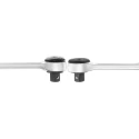 Facom 12.7 mm Ratchet with Bi-Material Elastomer Handle, Chrome Vanadium Steel, Compact Head, 260mm Length S.161B