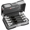 Facom 8-Piece 1/2 in Bit Screwdriver Socket Set Chrome Vanadium Steel Bright Chrome Finish SV.J8B