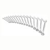 Facom 21-Piece Combination Spanner Set, Sizes 5/16 to 1.1/2 Inch 440.JU21