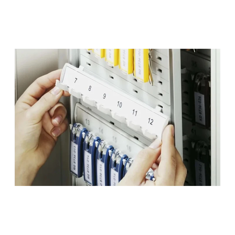 Durable Silver Aluminium Wall Mount Key Cabinet 72 Keys Capacity 196723