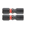 Facom Hex Screwdriver Bit Set, 25 mm Drive, 6 mm Hex Tip, 47.5 mm Overall Length, 2-Piece ENH.106