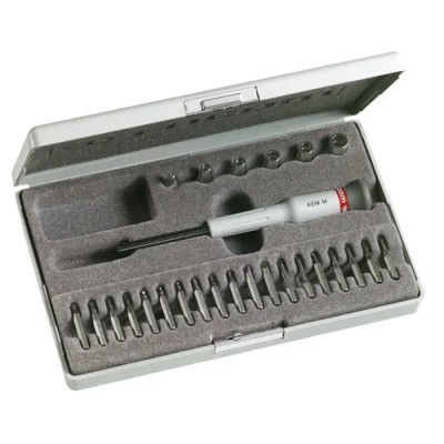 Facom Screwdriver Bit Set Pozidriv Phillips Torx Slotted Hex Steel 26 Pieces AEM.J2