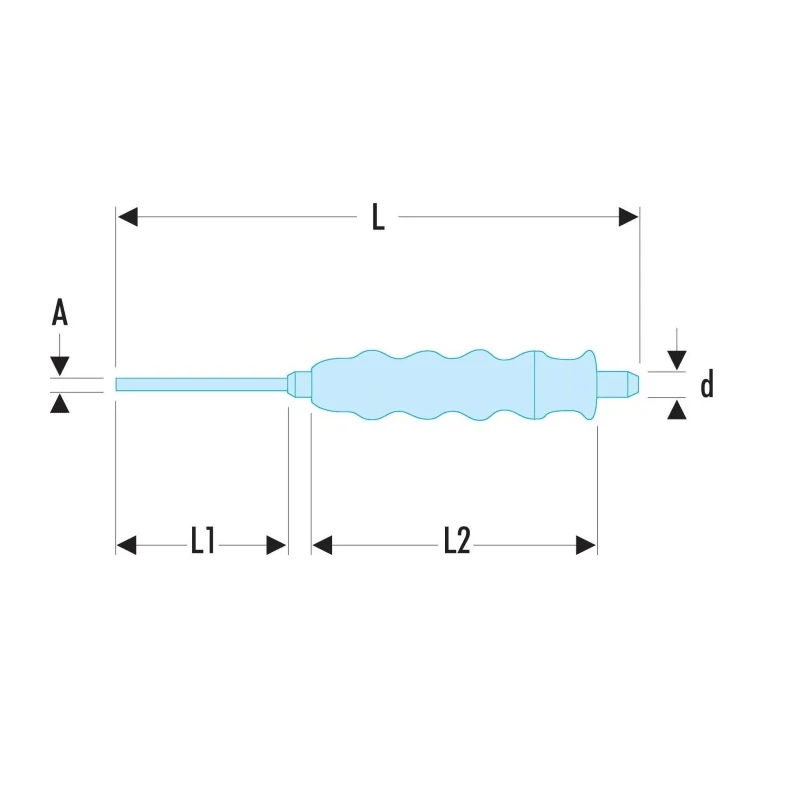 Facom 1-Piece Drift Punch with 16mm Shank, 310mm Overall Length 249.G16