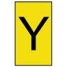 HellermannTyton Ovalgrip Slide-On Cable Marker Black Pre-printed "Y" Suitable for 1.7 mm to 3.6 mm Cable Diameter 901-10169