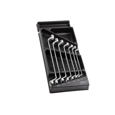 Facom 3-Piece Ring Spanner Set, Sizes 21 x 23 mm, 22 x 24 mm, 26 x 28 mm MOD.55-2