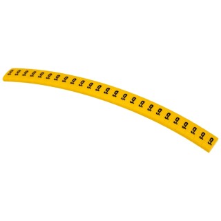 HellermannTyton Ovalgrip Slide-On Cable Marker, Black, Pre-printed "9", for 2.5 to 6mm Cable Diameter, Polyolefin 901-10180