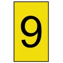 HellermannTyton Ovalgrip Slide-On Cable Marker, Black, Pre-printed "9", for 2.5 to 6mm Cable Diameter, Polyolefin 901-10180