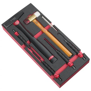 Facom Foam Tool Tray, Rectangular Foam Material, Dimensions 188mm Width x 418mm Length x 45mm Height PM.MODMI5