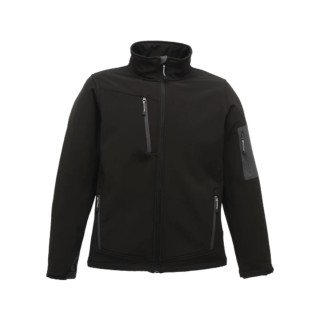 Regatta Professional Men's Arcola 3 Layer Softshell Jacket Windproof Waterproof Black XL TRA674 087 80