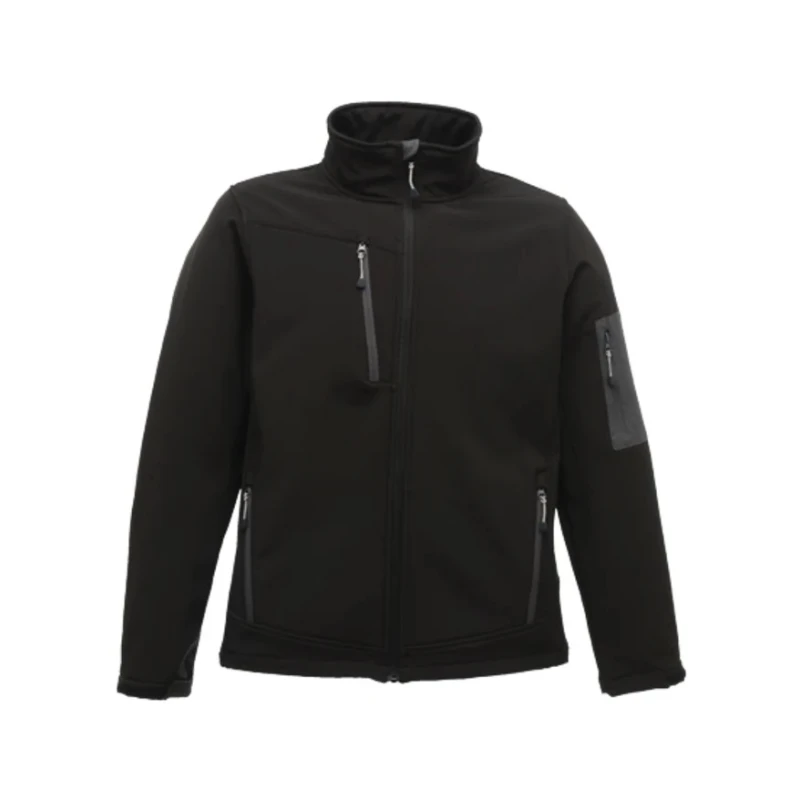 Regatta Professional Men's Arcola 3 Layer Softshell Jacket Windproof Waterproof Black XL TRA674 087 80