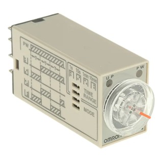 Omron H3YN Series DIN Rail, Panel Mount Timer Relay, 2-Contact DPDT, 24 V dc/ac, 0.1 s to 10 min Multifunction H3YN-2 AC24