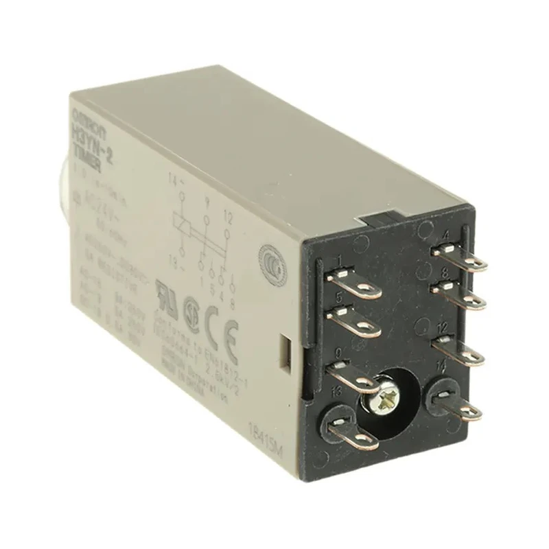 Omron H3YN Series DIN Rail, Panel Mount Timer Relay, 2-Contact DPDT, 24 V dc/ac, 0.1 s to 10 min Multifunction H3YN-2 AC24