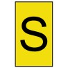 HellermannTyton Ovalgrip Slide-On Cable Marker Pre-Printed "S" 6 mm Maximum Cable Diameter, 2.5 mm Minimum Cable 901-10200