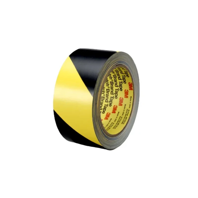 3M Black, Yellow, White Vinyl Safety Stripe Hazard Tape 51mm x 33m, 0.14mm Thickness Pre-printed 3M 5702 51mmx33m