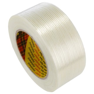 3M Transparent Scotch TM Filament Tape 50mm x 50m Rubber Resin Adhesive 0.12mm Thickness 3M 8956 50mmw50m