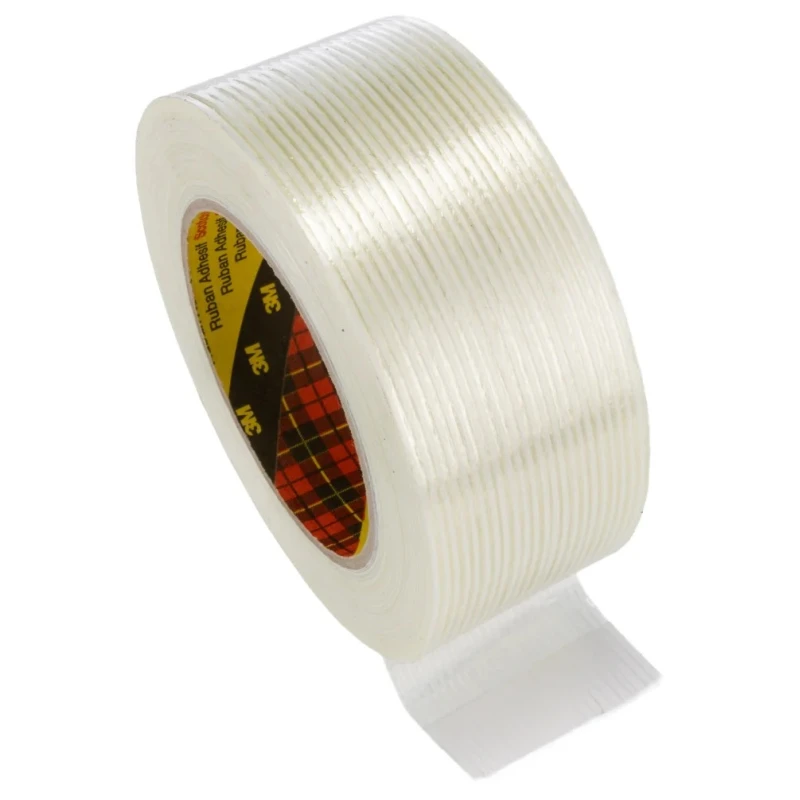 3M Transparent Scotch TM Filament Tape 50mm x 50m Rubber Resin Adhesive 0.12mm Thickness 3M 8956 50mmw50m
