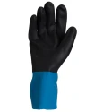 Showa Black Cotton Work Gloves Size 10 Latex Neoprene Coating Chemical Resistant BSTCHMS4