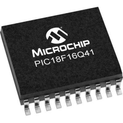 Microchip 8 bit PIC18F Microcontroller 64 MHz, 64kB FLASH, 20-Pin SOIC PIC18F16Q41-I/SO