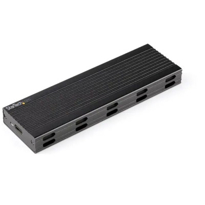StarTech.com 0.87 in M.2 SATA SSD Hard Drive Enclosure USB C 10Gbps Plastic Aluminium Black SM2E1BMU31C