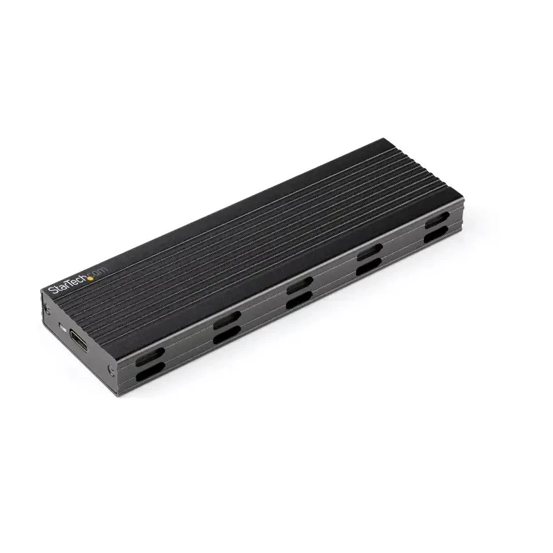 StarTech.com 0.87 in M.2 SATA SSD Hard Drive Enclosure USB C 10Gbps Plastic Aluminium Black SM2E1BMU31C