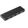 StarTech.com 0.87 in M.2 SATA SSD Hard Drive Enclosure USB C 10Gbps Plastic Aluminium Black SM2E1BMU31C