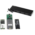 StarTech.com 0.87 in M.2 SATA SSD Hard Drive Enclosure USB C 10Gbps Plastic Aluminium Black SM2E1BMU31C