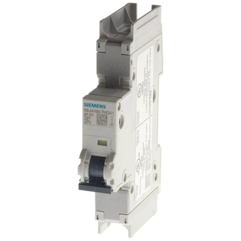 Siemens SENTRON Miniature Circuit Breaker 1-Pole, 10A, Type D, 440V AC, 14 kA Breaking Capacity 5SJ4110-8HG41