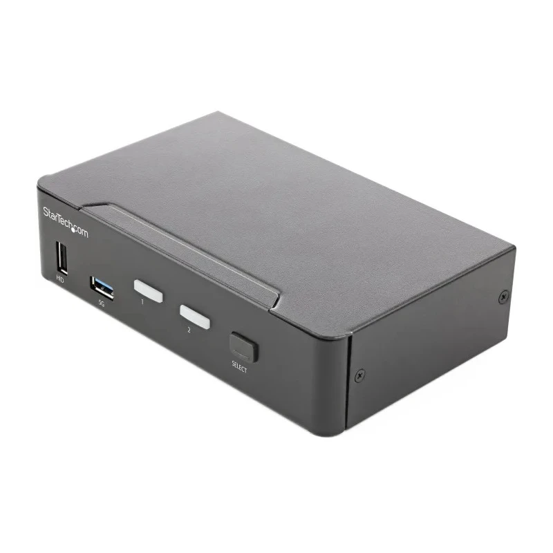 StarTech.com 2 Port 1 Displays USB HDMI KVM Switch with 3.5 mm Stereo Audio, 3840 x 2160 at 60 Hz Maximum SV231HU34K6