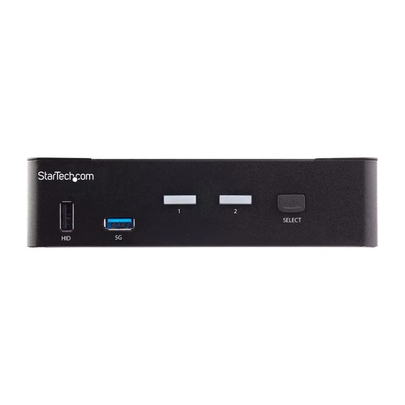 StarTech.com 2 Port 1 Displays USB HDMI KVM Switch with 3.5 mm Stereo Audio, 3840 x 2160 at 60 Hz Maximum SV231HU34K6