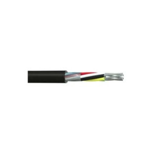RS PRO Multi-Core Industrial Cable 20 Cores 0.22mm² Unscreened 25m Black PVC Sheath 236-9251