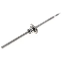 NSK 124 mm Precision Rolled Ball Screw Assembly with Round Flange Nut 6 mm Shaft Diameter 160 mm Shaft Length RMA0601C7S-160