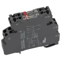 ABB Interface Relay, RBR122G Series, DIN Rail Mount, 24V AC/DC Coil, DPDT Contact Configuration RBR122G
