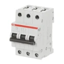 ABB System Pro M Compact S200 Miniature Circuit Breaker 3-Pole 1A Type Z 400V AC 6 kA 2CDS253001R0218 S203 Z 1A - 10 KA