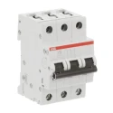 ABB System Pro M Compact S200 Miniature Circuit Breaker 3-Pole 1A Type Z 400V AC 6 kA 2CDS253001R0218 S203 Z 1A - 10 KA