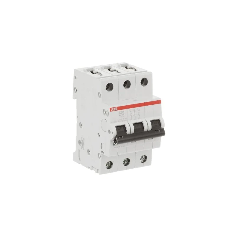 ABB System Pro M Compact S200 Miniature Circuit Breaker 3-Pole 1A Type Z 400V AC 6 kA 2CDS253001R0218 S203 Z 1A - 10 KA